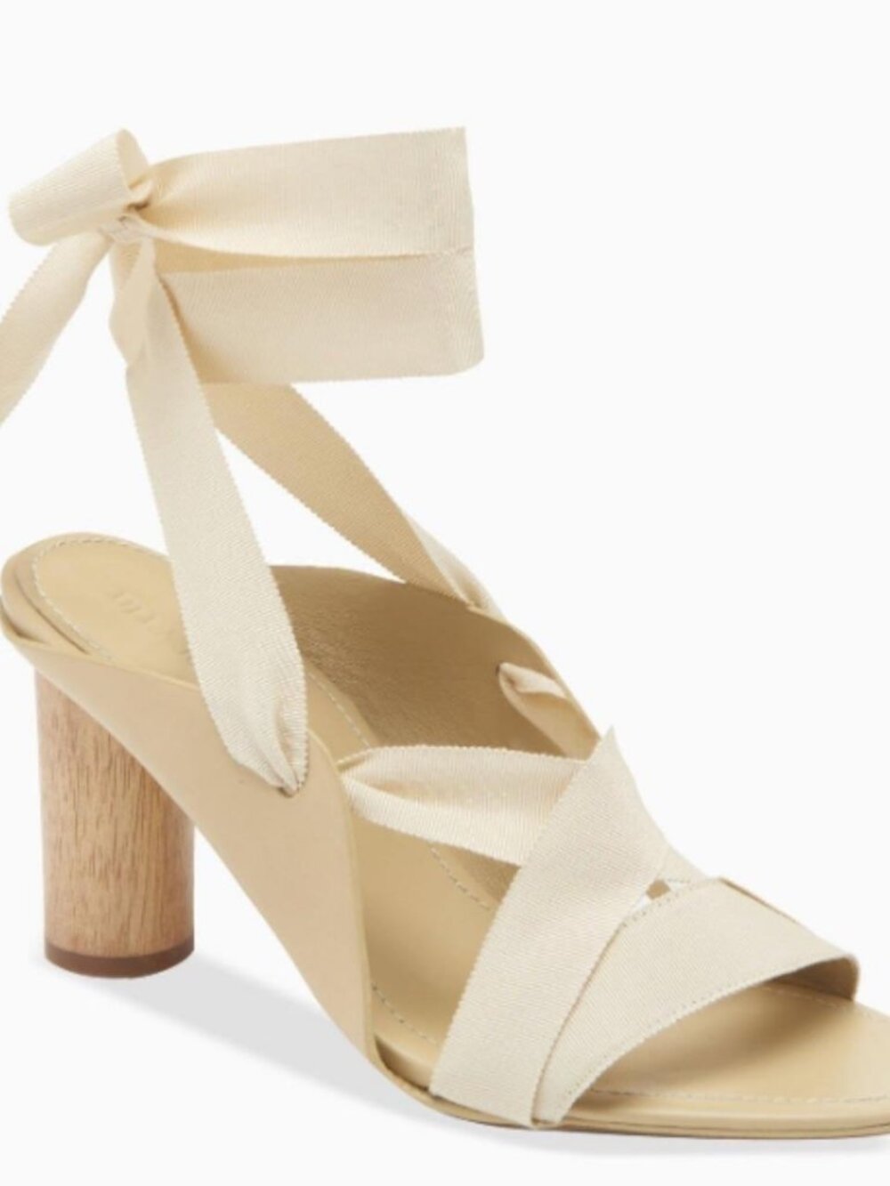 Ulla Johnson Nude Leather Ribbon Sandals US 8